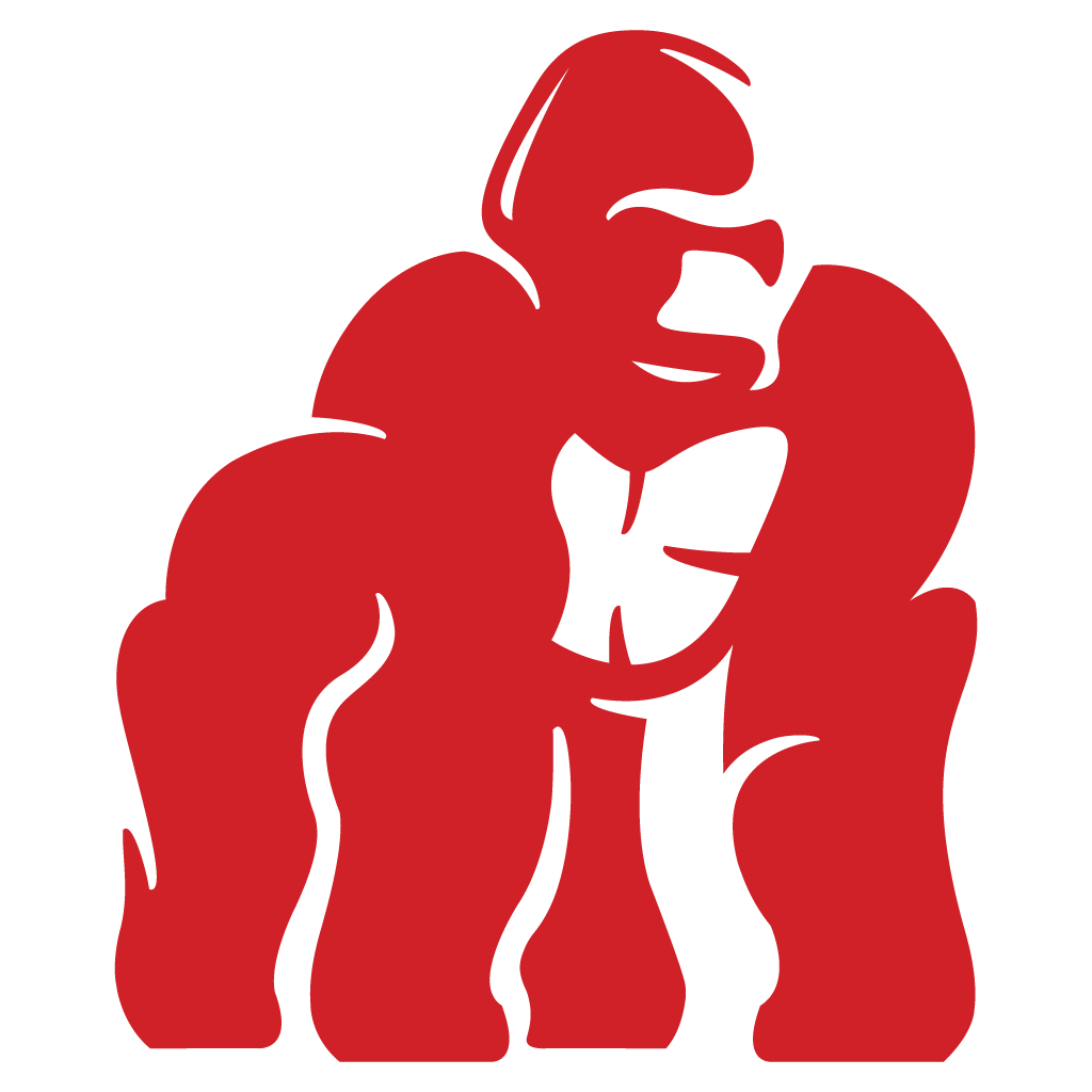 Red Gorilla Logo for Sale - Bootstrap Logos