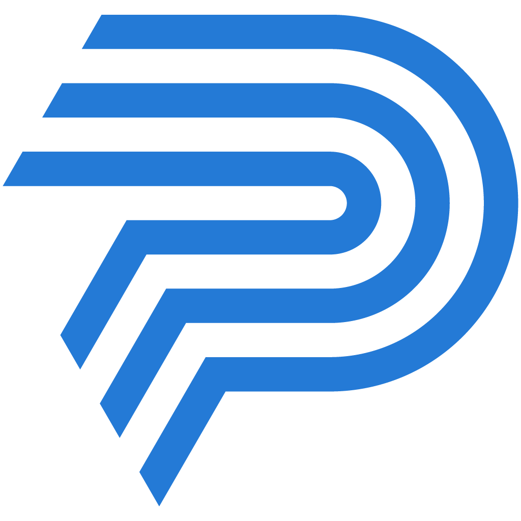 Striped P logo